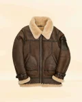 Titan Defender Bomber leather fur Jacket
