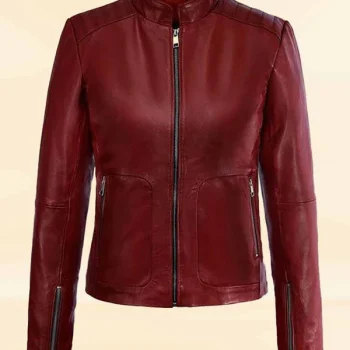 Fiery Femme Fatale Fringe leather jacket