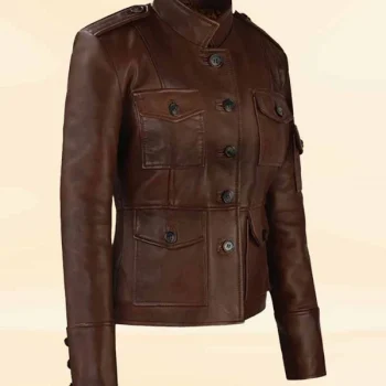 Premium Brown Sheep Skin Leather Jacket